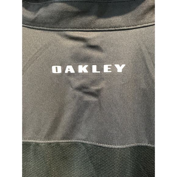 Oakley Hydrolix Polo Shirt Men’s XL Black Gray Striped Golf NWT - Picture 8 of 10